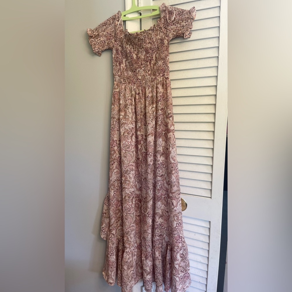 Francesca's Collections Pink Floral Dresss